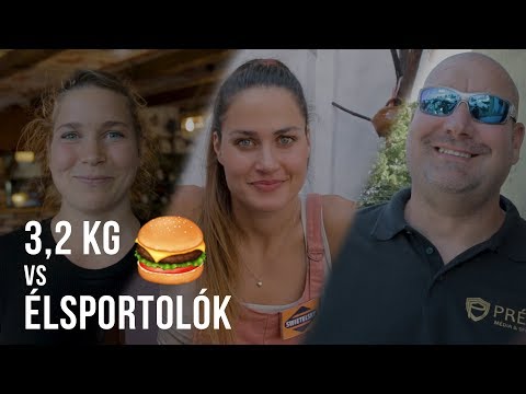 Embedded thumbnail for Big Boy 3,2 kg hamburger vs. élsportolók - Hársfa Étterem